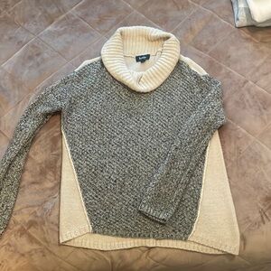 Cute Cowell neck sweater fits like a small